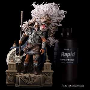 Resina de Curado UV Rápido ELEGOO de 405nm, Gris de Alta Precisión, 1000g, Fotopolímero para Impresoras 3D LCD, Filamento de Plástico de Impresión 3D Rápida - Product Image 6