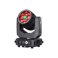 Éclairage de scène professionnel 6x40W+60W FX Wash Zoom Moving Head Light RGBW LED Ring pour club, concert, événement, spectacle
