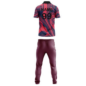 Uniformes de cricket personnalisés de haute qualité avec un design en polyester 100% teint en profondeur, pantalon de jersey confortable - Product Image 2
