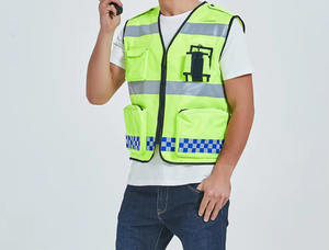 เสื้อกั๊กสะท้อนแสงสำหรับคนงานในงานก่อสร้างและกลางแจ้งตาข่ายโพลีเอสเตอร์ระบายอากาศได้ดีเพิ่มความสบายและทัศนวิสัย - Product Image 6