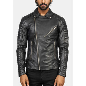 Nouveau design de veste de course de moto personnalisée pour hommes en cuir imperméable avec col à capuche et logo avant Service OEM - Product Image 5