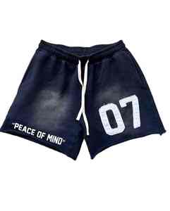 กางเกงยีนส์ขาสั้นสำหรับผู้ชายกางเกงยีนส์ขาสั้นผ้าเดนิมฟอกกลางผ้าฝ้ายระบายอากาศได้แนวสตรีทแวร์100% - Product Image 2