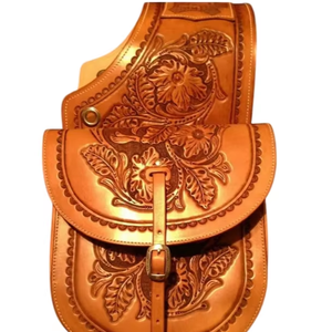 Sacs de selle de saut équestre en cuir véritable de haute qualité usinés à la main vêtements d'équitation occidentale pour chevaux - Product Image 1