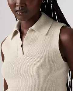 Nouveau femmes débardeur meilleur Design Style col en V à manches courtes débardeur court décontracté femmes week-end et fête porter styliste haut - Product Image 4