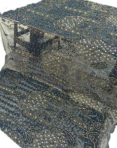 Tela de Tul Floral Ecológica, Elegante y Tradicional de Lujo, con Pedrería, Hecha a Mano, Colores y Tamaños Personalizados, de Alta Calidad - Product Image 3