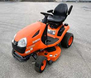 Tracteur tondeuse Kubota T2290 21 CV 2019 neuf/occasion, faible entretien, avec poignée télescopique et direction par glissement - Product Image 1