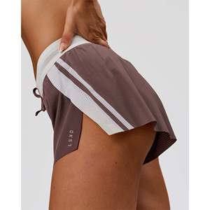 Pantalones Cortos Deportivos Accelerate 3 Force Mid-Rise para Mujer, Transpirables, de Algodón, Color Cacao, Talla XS - Product Image 3