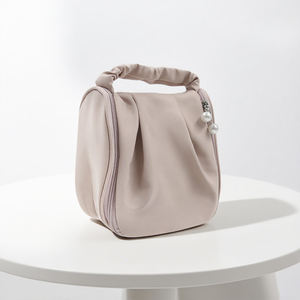 Bolsa de almacenamiento portátil multifuncional de gran capacidad, bolsa de maquillaje/lavado de nailon ecológica con cierre de cremallera - Product Image 5