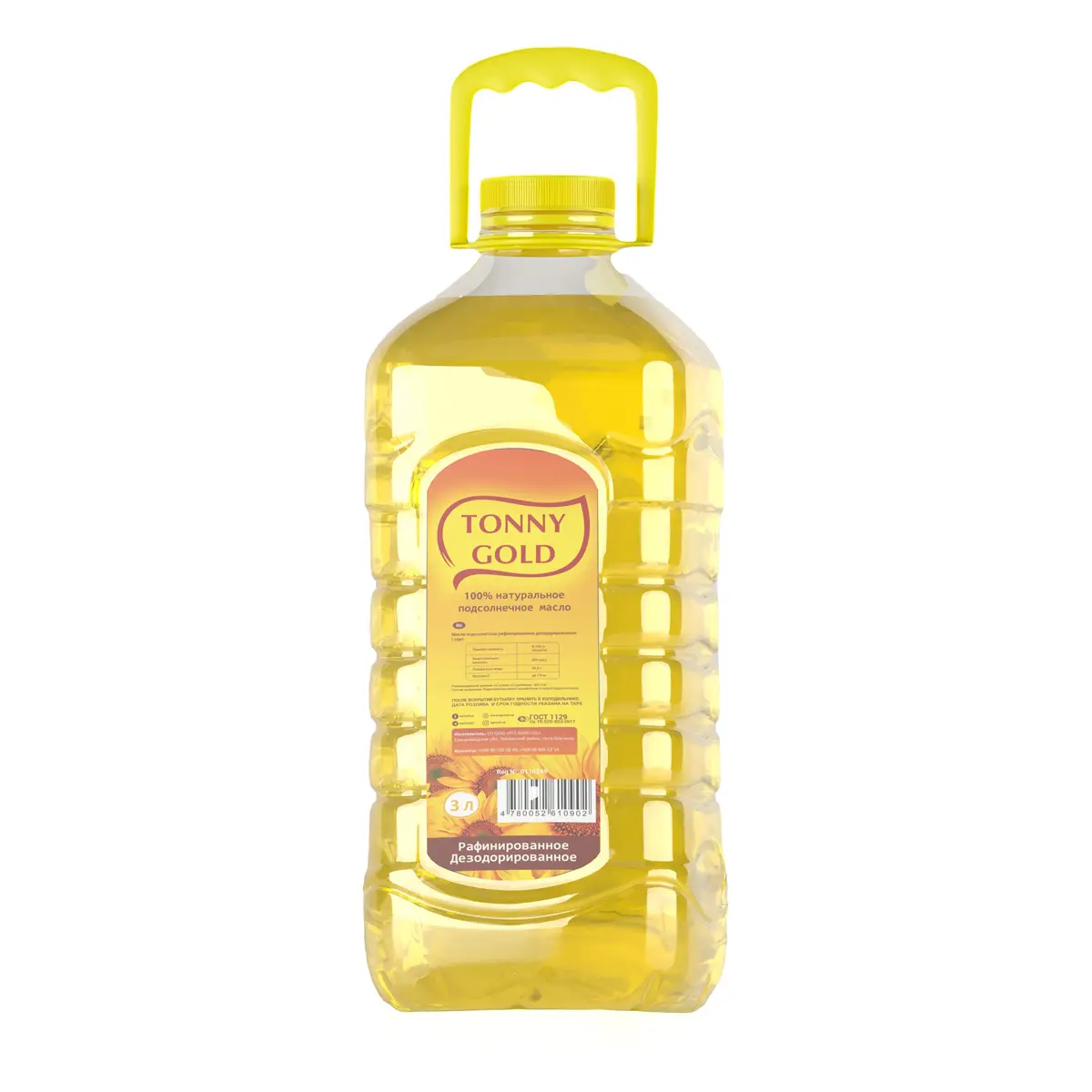 Tonny Gold 3 L  sunflower oil  for cooking own production