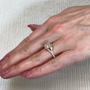 IGI Certified 4.00tcw Lab <b>Diamond</b> Split Band <b>Ring</b> D-E-F VVSVS Cushioned New Generation <b>Diamond</b> <b>Rings</b> - Product Image 4