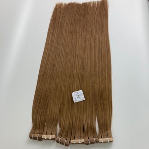 Vente en gros en usine de cheveux normaux de couleur brun clair extensions de cheveux humains bande normale droite dans les extensions de cheveux humains - Product Image 4