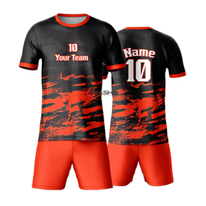 High Quality Team Soccer Uniforms Football <b>Shirts</b> Two Piece Men's Custom Sublimation Soccer Jersey for Adults - Product Image 4