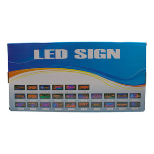 LED <b>Light</b> <b>Up</b> <b>Sign</b>, Hanging Illuminated Business <b>Sign</b> - Assorted Colors - Product Image 2