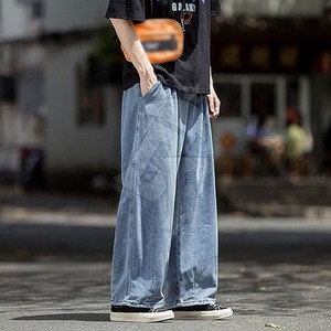 กางเกงยีนส์ผู้ชายทรงหลวมสุดอินเทรนด์ใส่สบายทันสมัยและกางเกงยีนส์คุณภาพสูงสำหรับใส่ได้ทุกที่ทุกเวลา - Product Image 4