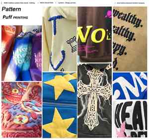 Alta calidad personalizado al por mayor de los hombres de cremallera completa Puff impresión bordado sudaderas con capucha fabricantes para ropa de aduanas - Product Image 5