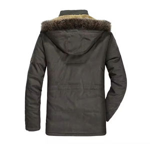 Chaqueta Parka con Capucha y Cuello Alto de Lona Transpirable de Alta Calidad para Hombre, Color y Talla Personalizables, Forro Cómodo, Nueva Colección de Invierno - Product Image 2