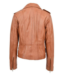 Veste en cuir pour femme sur mesure, fabrication au Pakistan, prix personnalisé, veste en cuir à prix avantageux à vendre - Product Image 2