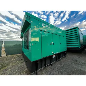 Groupe électrogène diesel triphasé industriel 500 kW, sortie 277/480 V, résistant aux intempéries, alimentation de secours commerciale - Product Image 1