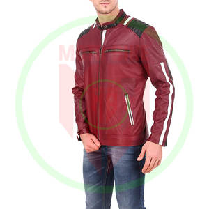 Veste en cuir sur mesure pour homme, nouvelle mode, vêtements décontractés, vestes en cuir de motard, logo personnalisé, veste en cuir respirante - Product Image 3