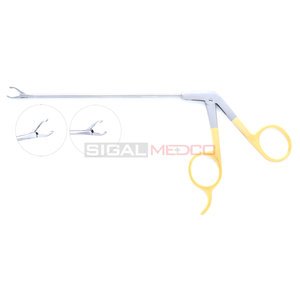 Fórceps para Retriever de sutura, mango dorado, artroscopia de acero inoxidable, instrumentos médicos, pinzas reutilizables duraderas - Product Image 1