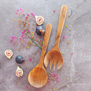 Great quality wood <b>salad</b> serving spoons kitchen gadgets <b>wooden</b> <b>server</b> for pasta <b>salads</b> noodles - Product Image 6