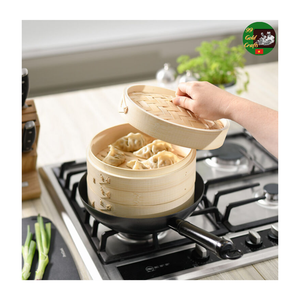 Vaporera de Bambú para Bollos Bao, Cesta Vaporera de Bambú Ecológica, Utensilio de Cocina para Cocinar al Vapor, Vaporera de Bambú de Alta Calidad - Product Image 6