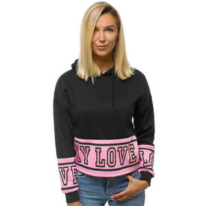 Sudaderas suaves de moda para mujer, ropa de calle informal, sudaderas con capucha con hombros caídos y cuello con capucha de acento de lazo - Product Image 3