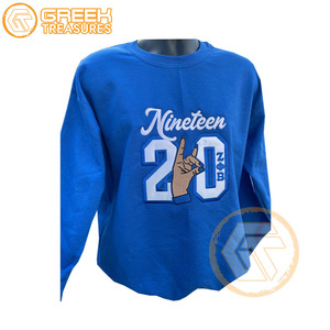Sweat-shirt d'hiver personnalisé brodé Zeta Phi Beta pour femmes, vêtements de sororité en molleton de coton respirant 340g, coupe classique, vente en gros - Product Image 1