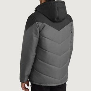 Veste matelassée streetwear personnalisée |   Manteau d'hiver chaud surdimensionné |   Veste matelassée isolée en gros - Product Image 5