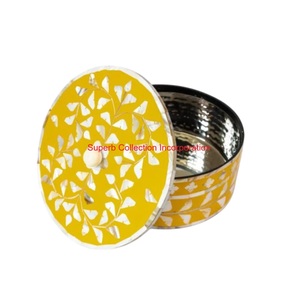 Fantaisie Peint À La Main Floral Design Isolé Hot Pot Casserole Jaune Thermique Réchauffeur De Nourriture Plat De Service Pour La Maison et La Vaisselle - Product Image 4