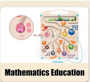 Jouet éducatif Montessori pour l'apprentissage précoce des habiletés motrices, jeu de perles assorties de couleurs pour les tout-petits - Product Image 2