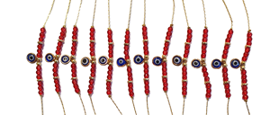 Bracelet en acier inoxydable plaqué pierres de zircon imitation perle DAFNI BIG PAZAR - Cadeau tendance d'Istanbul - Product Image 4