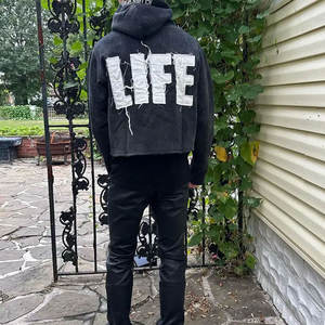 เสื้อฮู้ดผ้า100% ผ้าคอตตอน XXXL ซักแบบสวมหัวเสื้อฮู้ดกันแดดซีดจางผู้ผลิต2025 - Product Image 5