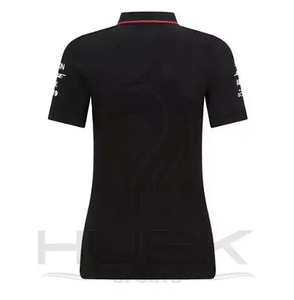 Custom Logos Printed Racing Polo <b>Shirt</b> Polo <b>Shirts</b> Men's <b>Polyester</b> Polo T-<b>shirt</b> Black with screen printed logo made in Pakistan - Product Image 4
