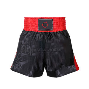 บริการ OEM ขายส่ง กางเกงมวยไทยผู้ชายแบบกำหนดเอง รุ่นใหม่ล่าสุด แบรนด์ส่วนตัว แห้งเร็ว ระบายอากาศได้ดี ผลิตจากโพลีเอสเตอร์ 100% - Product Image 1