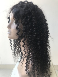 Peluca de Cabello Humano Remy Brasileño Virgen Indio con Ondas Profundas y Proceso de Vapor, Cierre 5x5, Encaje Transparente, Proveedor Mayorista - Product Image 3