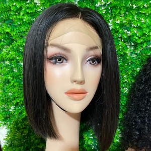 วิกผมคนเวียดนามวิกผมบ๊อบ,วิกผมคนเวียดนามวิกผมบ๊อบลูกไม้ไม่มีกาวแบบใส - Product Image 1