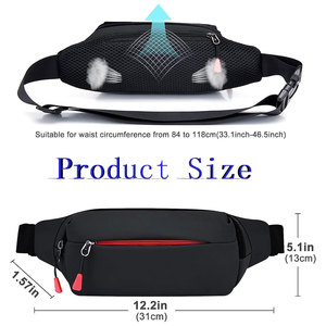 Custom Waist <b>Bag</b> with Logo Adjustable Strap and Zipper Pockets for Travel and Outdoor Use - Product Image 4