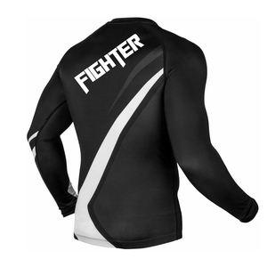 เสื้อแรชการ์ดแบบสวมคอทรงโอ ดีไซน์ใหม่ ระบายอากาศได้ดี ยืดหยุ่นได้ คุณภาพสูง พิมพ์ลายแบบซับลิเมชั่นทั้งตัว น้ำหนักเบา ใส่ได้ทั้งชายและหญิง - Product Image 4