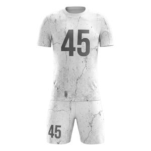 Uniforme de Fútbol Personalizado 100% Poliéster Sublimado, Conjunto de Camiseta de Manga Larga y Pantalones Cortos, Transpirable, con Nombre del Equipo, Antibacteriano - Product Image 1