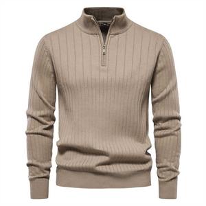 Premium hommes demi-zip sweat 420 GSM 100% coton polaire épais tissu doux chaud intérieur hommes demi-zip vêtements de sport - Product Image 3