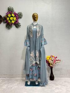 Nouvelle tenue de soirée de créateur belle fantaisie numérique simple 3 pièces avec dupatta Robes de haute qualité Robe en tissu de qualité supérieure - Product Image 3