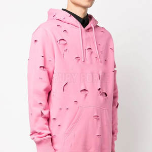 2025 mode Streetwear en détresse en gros sweats à capuche conception personnalisée sweats à capuche en détresse à vendre - Product Image 3