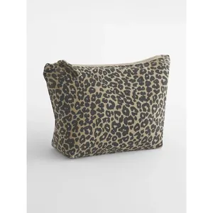 Sustainable Leopard Print Canvas <b>Toiletry</b> Bag with Key Features - Product Image 2