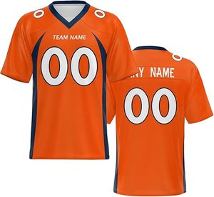 ชุดเสื้อฟุตบอลอเมริกันเยาวชน สวมใส่สบาย ระบายอากาศได้ดี สำหรับฝึกซ้อมและแข่งขัน แบบเรียบๆ ไม่มีลวดลาย ใช้เทคนิคการพิมพ์แบบระเหิด ชุดเสื้อสไตล์ท็อปส์ - Product Image 1