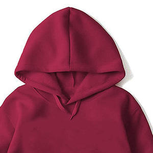 Sudadera con capucha extragrande de mezcla de algodón básica al por mayor, jersey de talla grande para hombre, sudadera polar de poliéster personalizada para invierno - Product Image 3