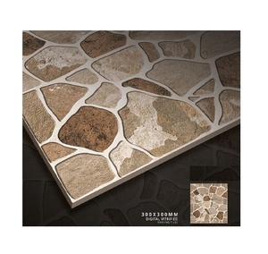 Carreaux extérieurs en porcelaine de 12mm pour la construction de carreaux de style pierre pour le sol de la véranda et l'arrière-cour de l'hôtel - Product Image 4