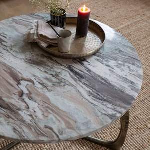 Mesa de Centro Moderna de Madera Maciza, Diseño Contemporáneo, Elegancia Sutil, Ecológica, Práctica y Refinada, 49 cm de Alto, 72 cm de Ancho - Product Image 4