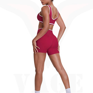 Ensemble de shorts de yoga pour femmes, design personnalisé, taille haute, tissu flexible, séchage rapide, confortables, pour studio de yoga et entraînement - Product Image 4