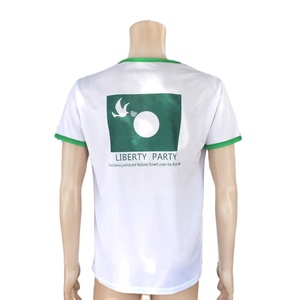 Soft Feel Cool 100% Poliéster Blanco Oem Impresión Campaña electoral Camisetas Campaña Camiseta para hombres - Product Image 2